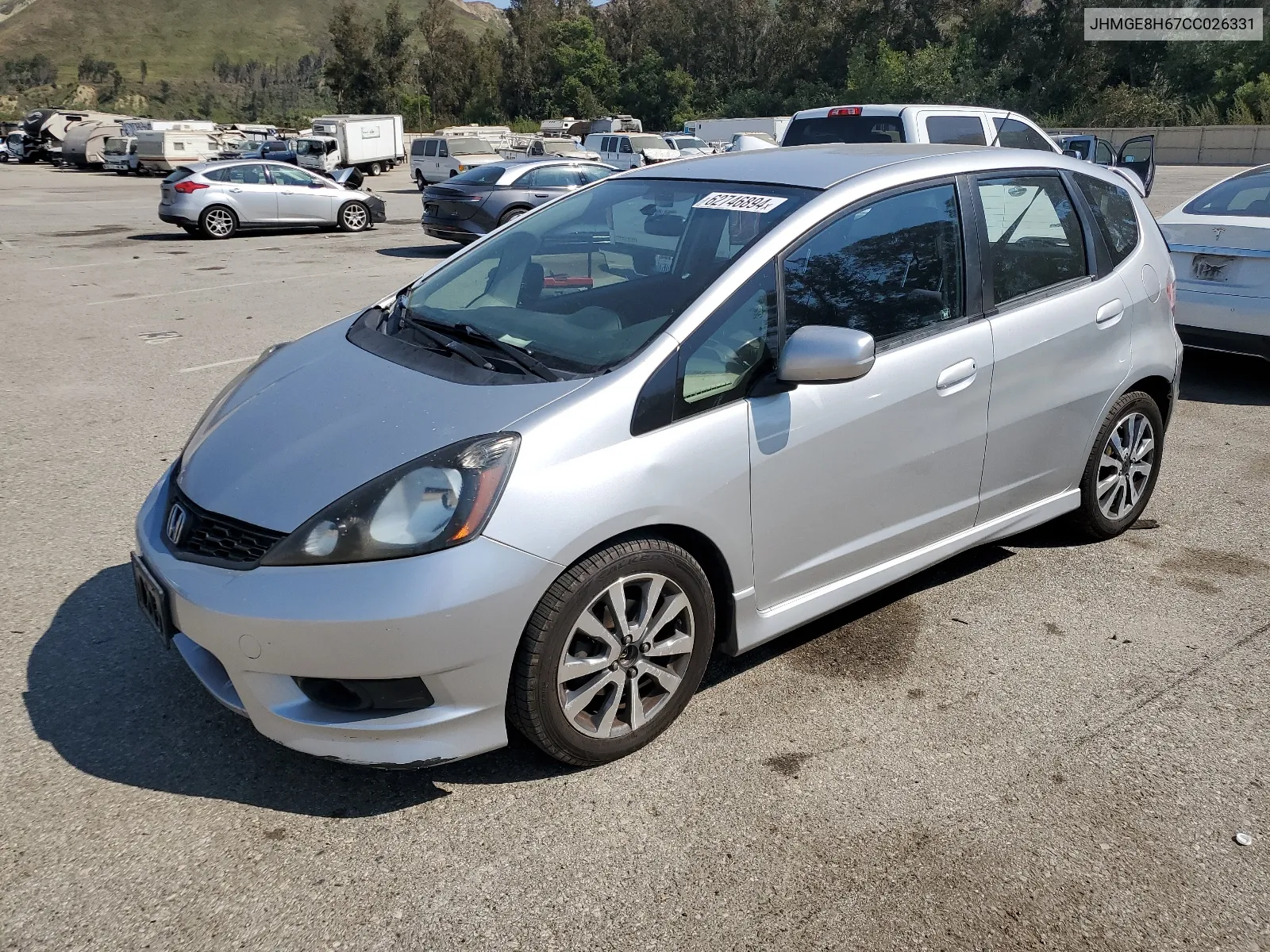 JHMGE8H67CC026331 2012 Honda Fit Sport