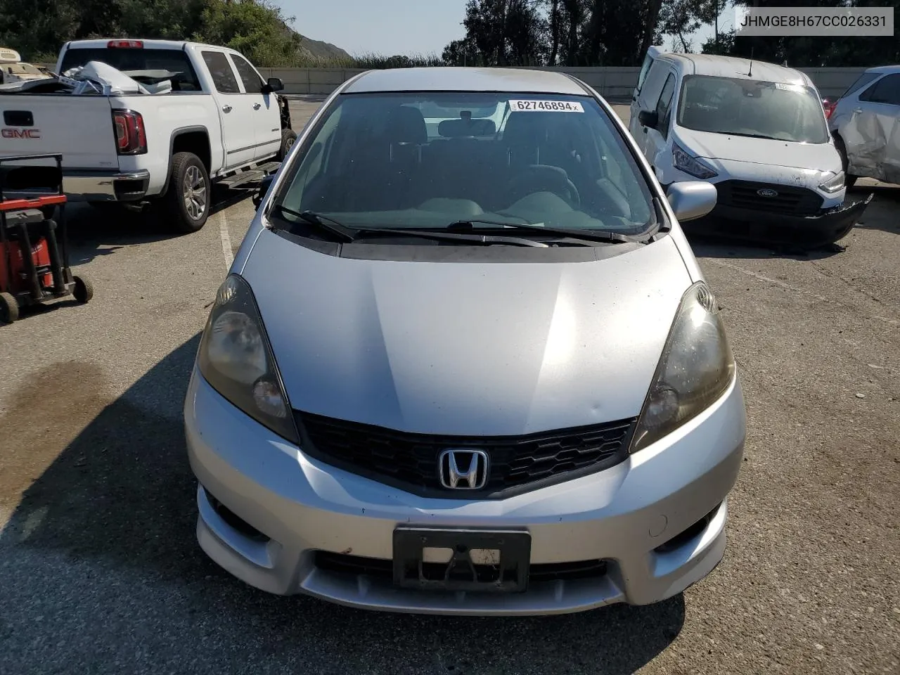 2012 Honda Fit Sport VIN: JHMGE8H67CC026331 Lot: 62746894