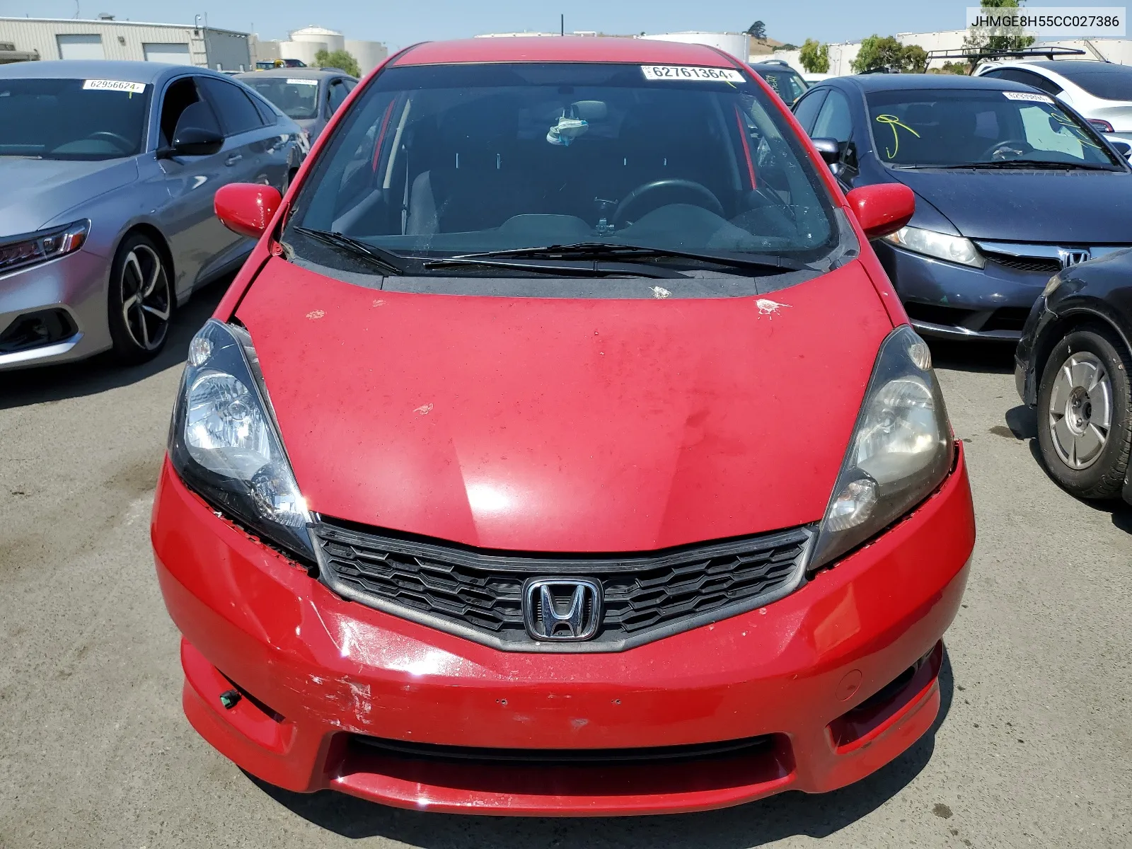 2012 Honda Fit Sport VIN: JHMGE8H55CC027386 Lot: 62761364