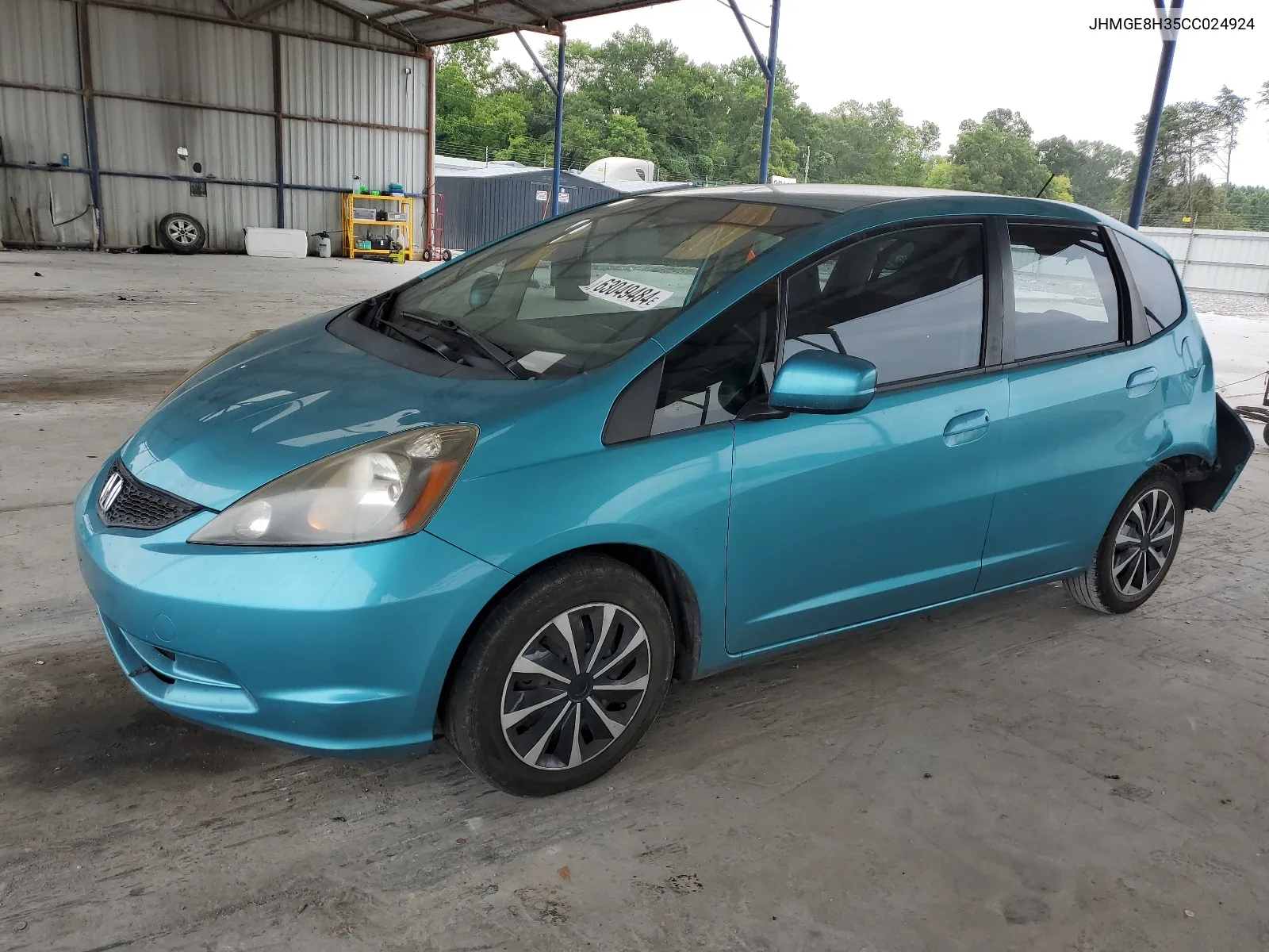 2012 Honda Fit VIN: JHMGE8H35CC024924 Lot: 63049484