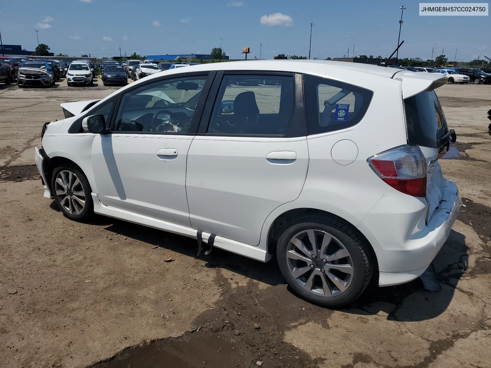 JHMGE8H57CC024750 2012 Honda Fit Sport