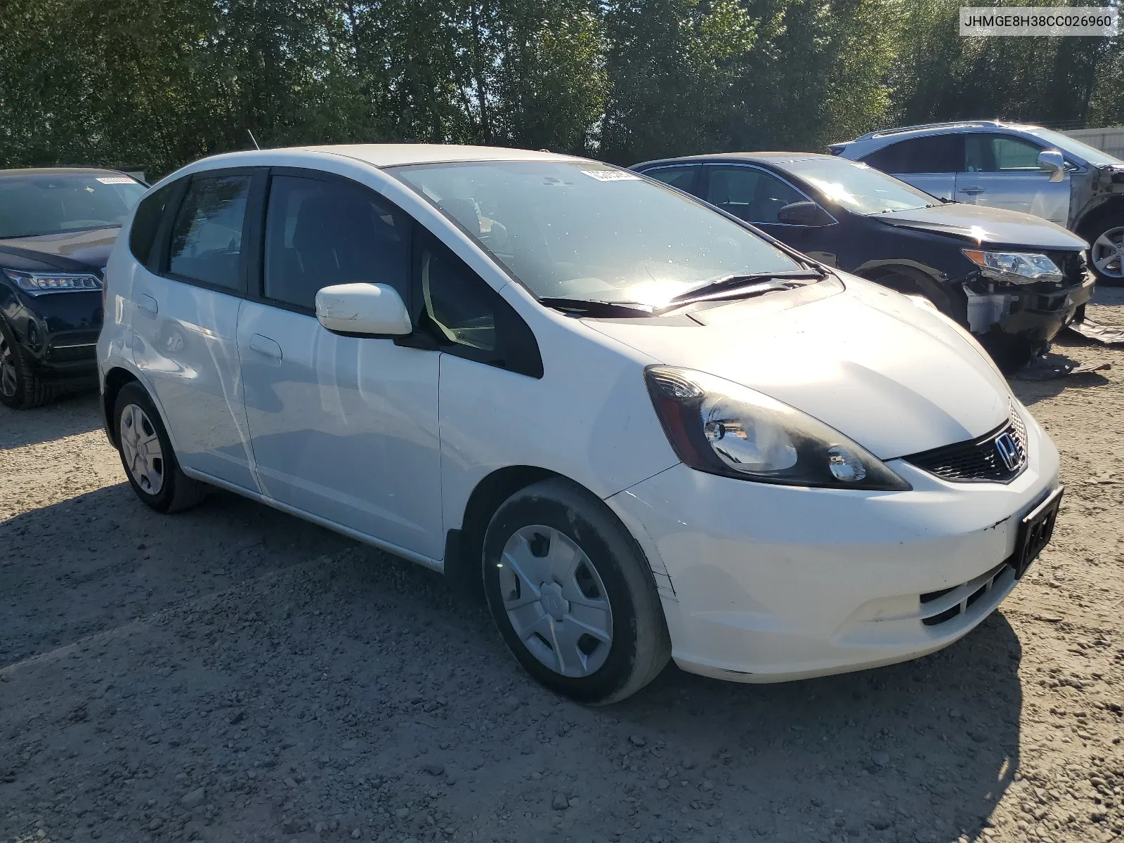 2012 Honda Fit VIN: JHMGE8H38CC026960 Lot: 63818404