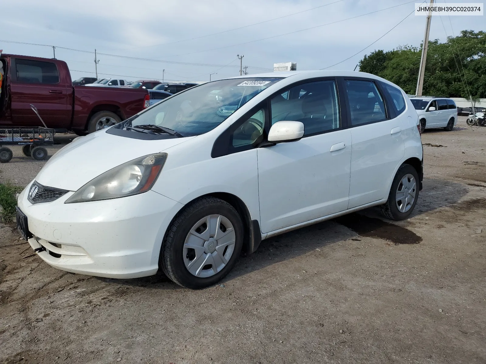 2012 Honda Fit VIN: JHMGE8H39CC020374 Lot: 64209394