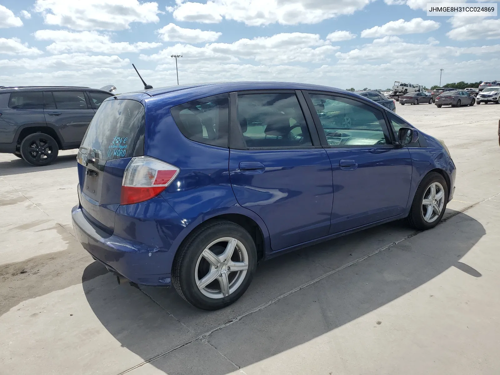 2012 Honda Fit VIN: JHMGE8H31CC024869 Lot: 65204514