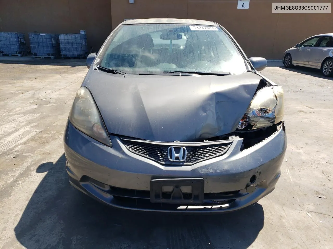 2012 Honda Fit VIN: JHMGE8G33CS001777 Lot: 71237304