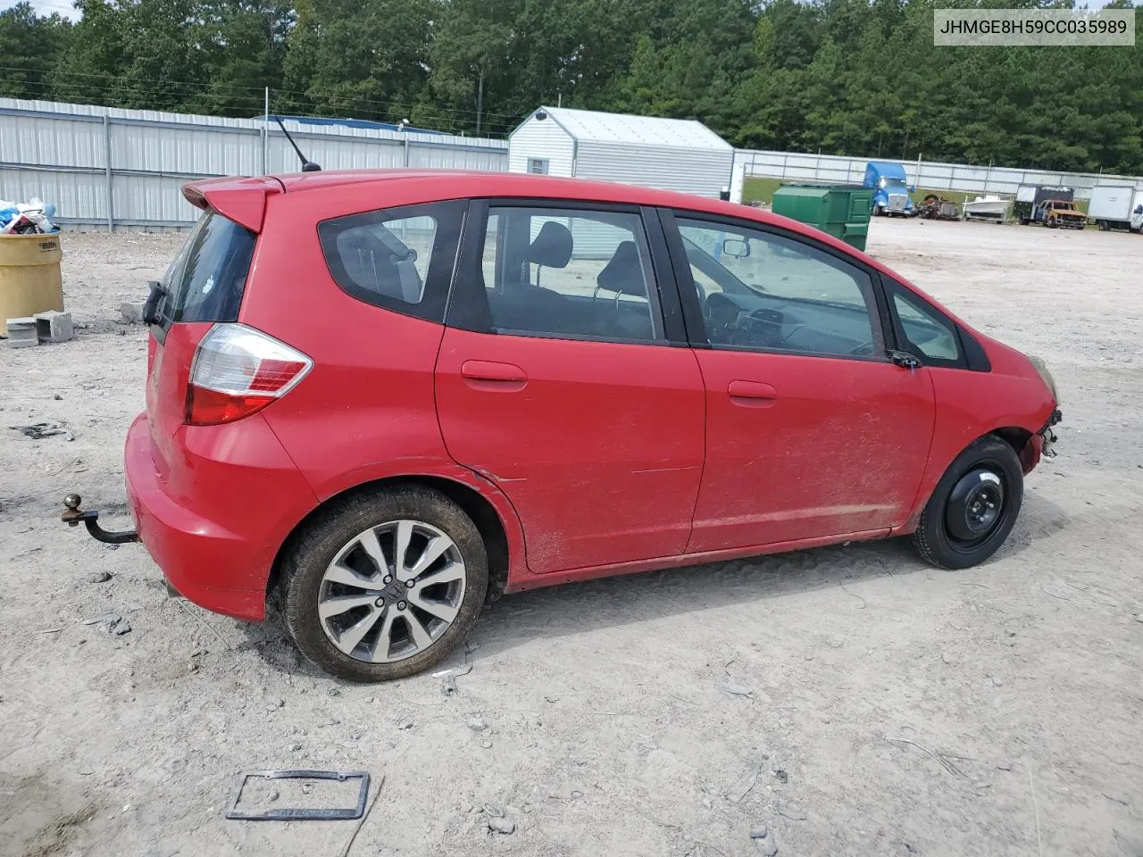 JHMGE8H59CC035989 2012 Honda Fit Sport