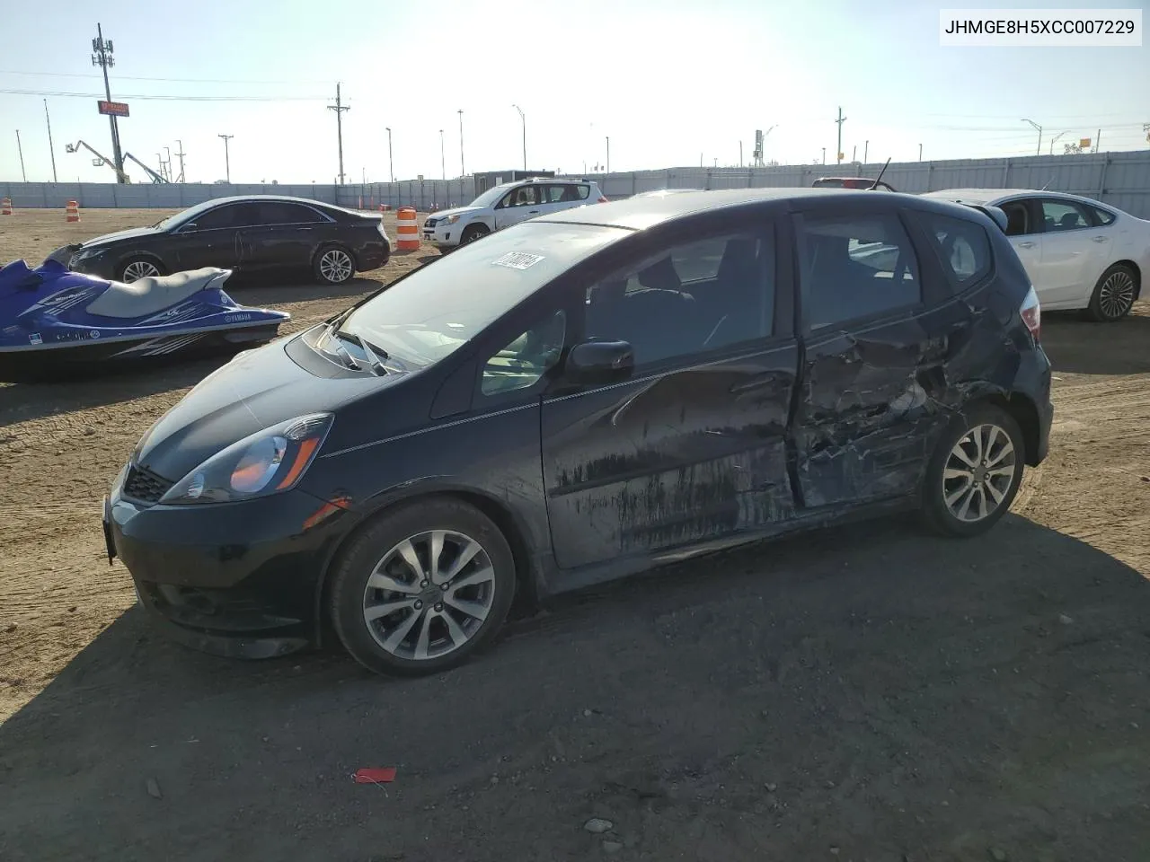 2012 Honda Fit Sport VIN: JHMGE8H5XCC007229 Lot: 71780314