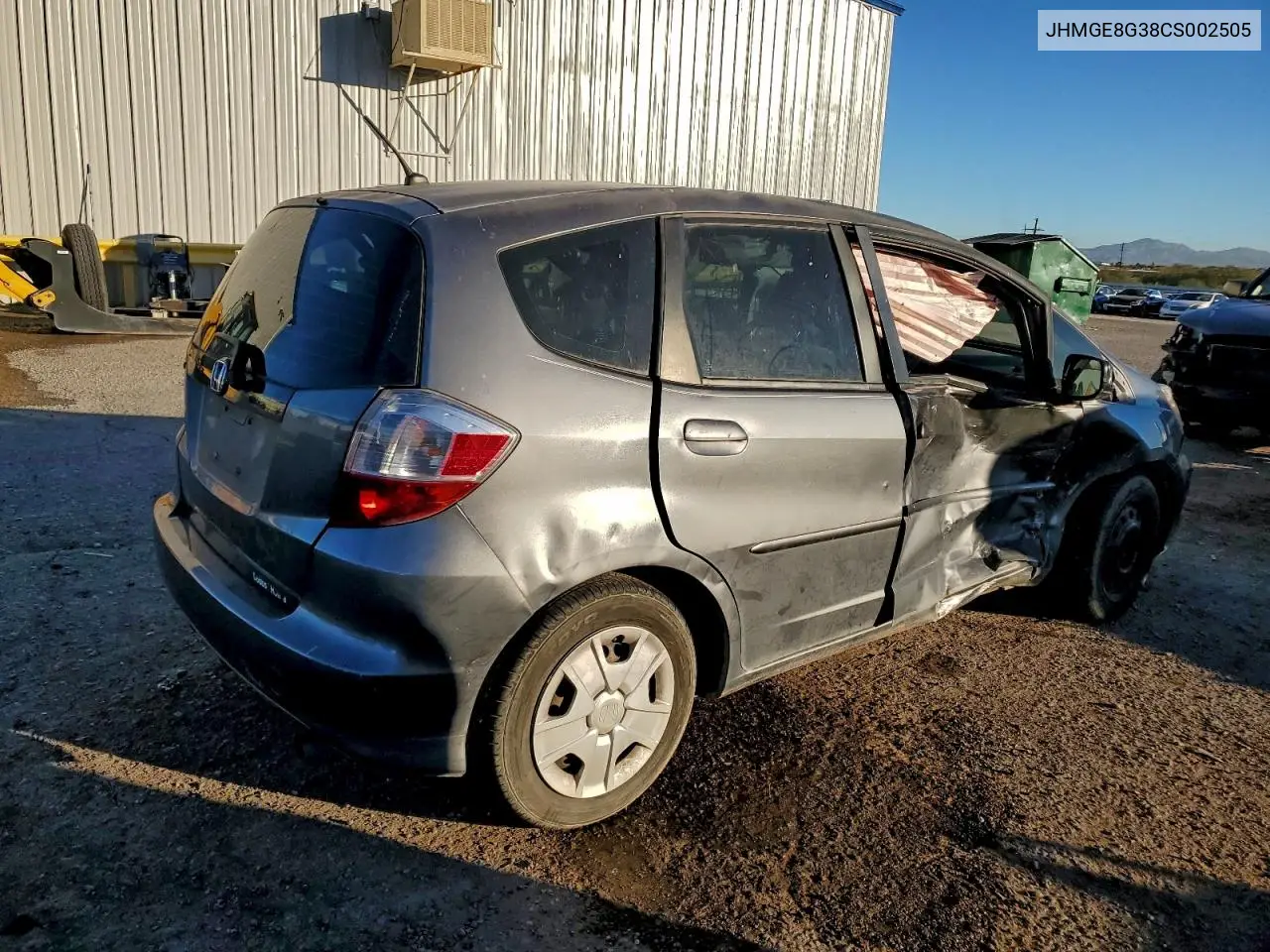 JHMGE8G38CS002505 2012 Honda Fit
