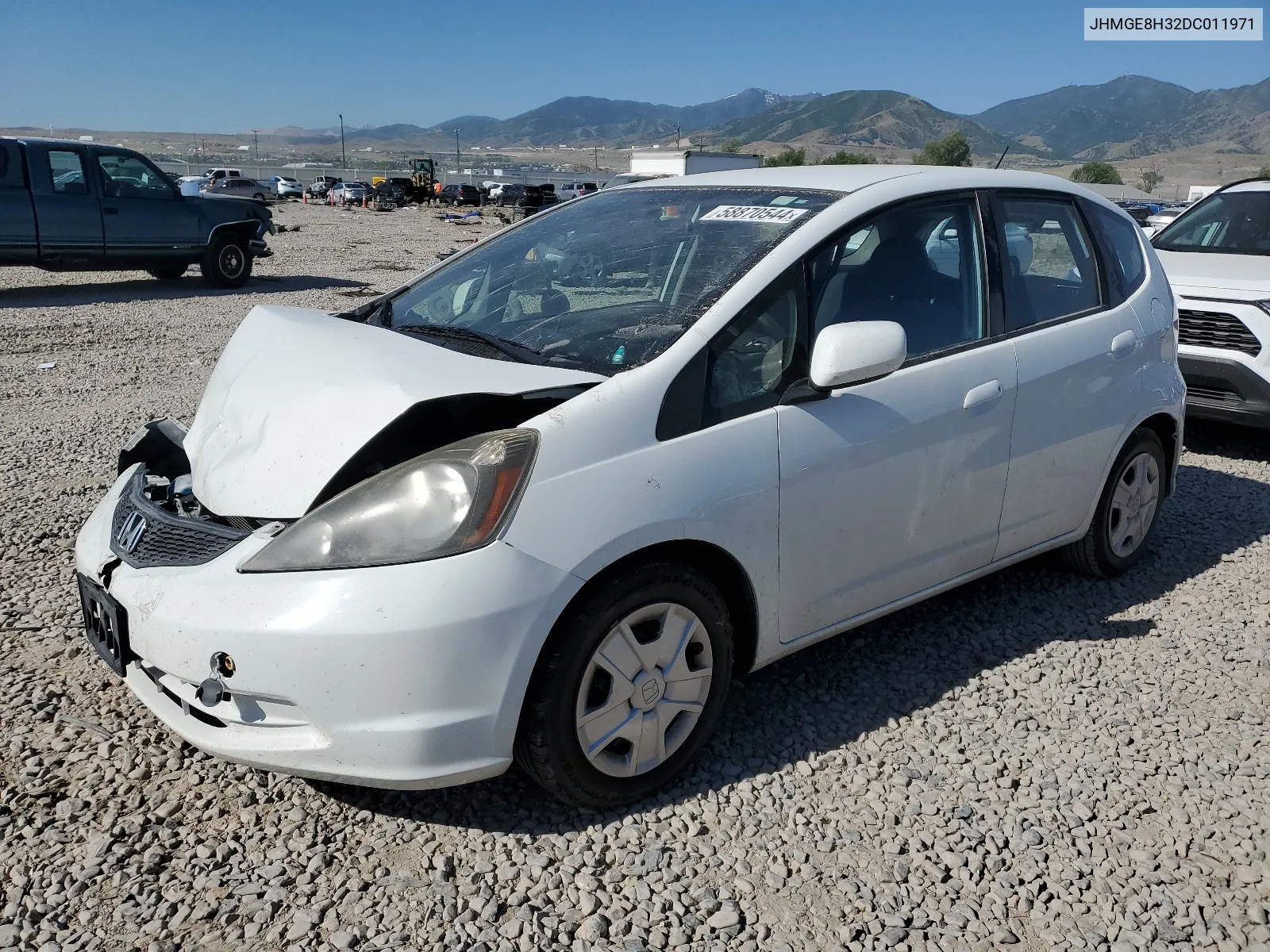 2013 Honda Fit VIN: JHMGE8H32DC011971 Lot: 58870544