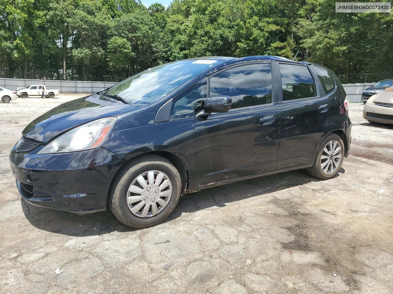 2013 Honda Fit VIN: JHMGE8H36DC072420 Lot: 62392954