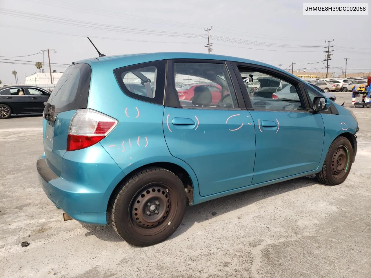 2013 Honda Fit VIN: JHMGE8H39DC002068 Lot: 62493804