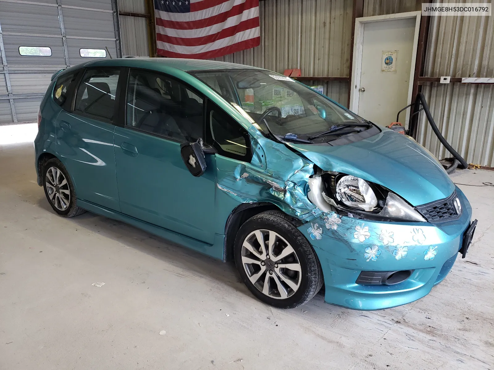 2013 Honda Fit Sport VIN: JHMGE8H53DC016792 Lot: 63429024