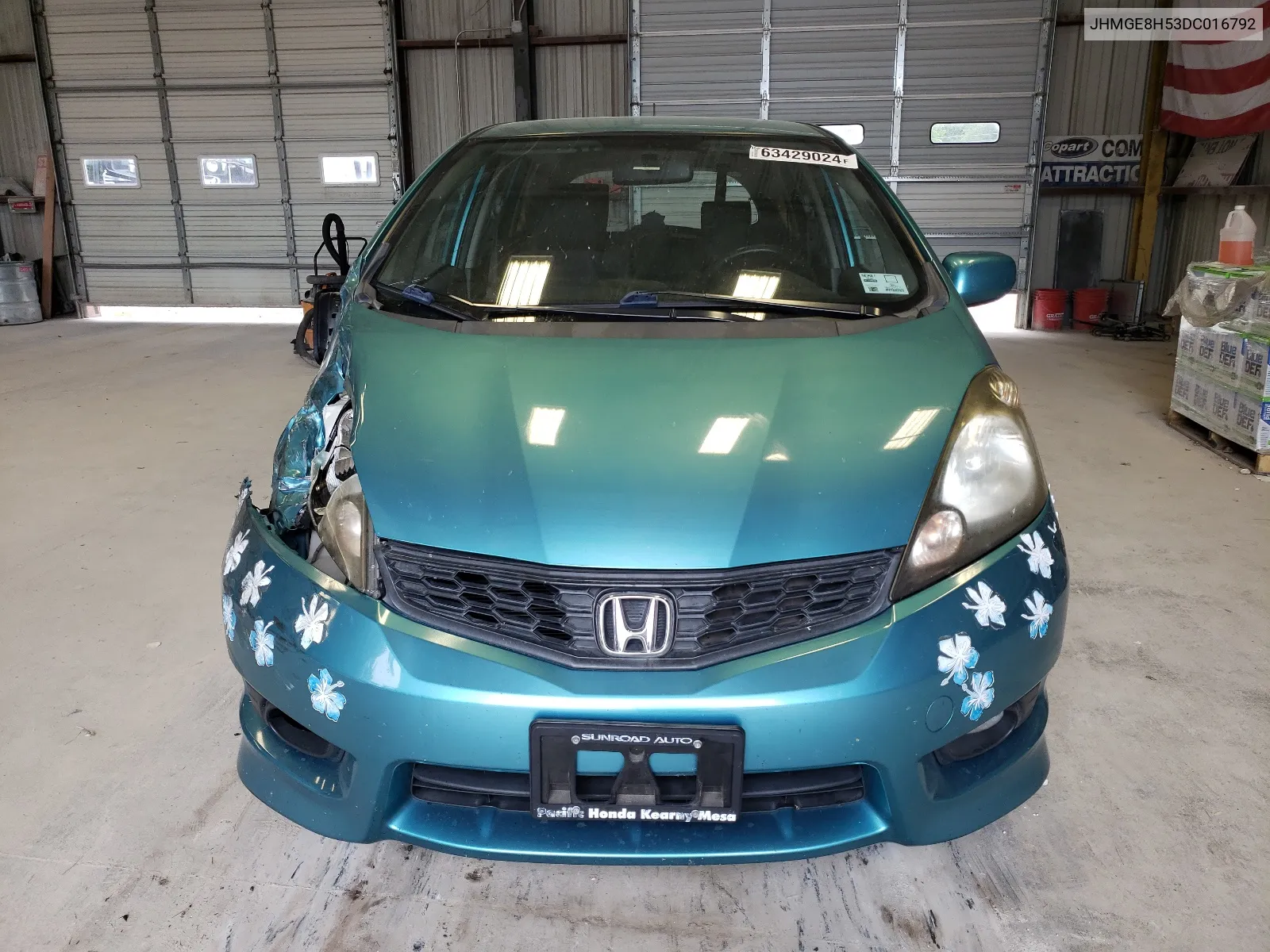 2013 Honda Fit Sport VIN: JHMGE8H53DC016792 Lot: 63429024