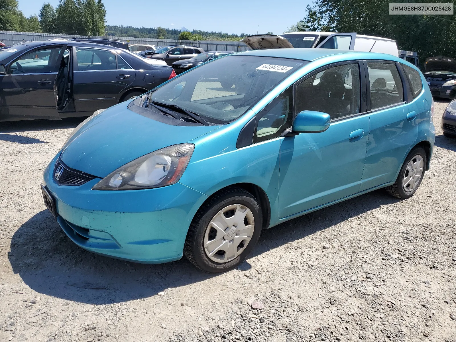 2013 Honda Fit VIN: JHMGE8H37DC025428 Lot: 64194134