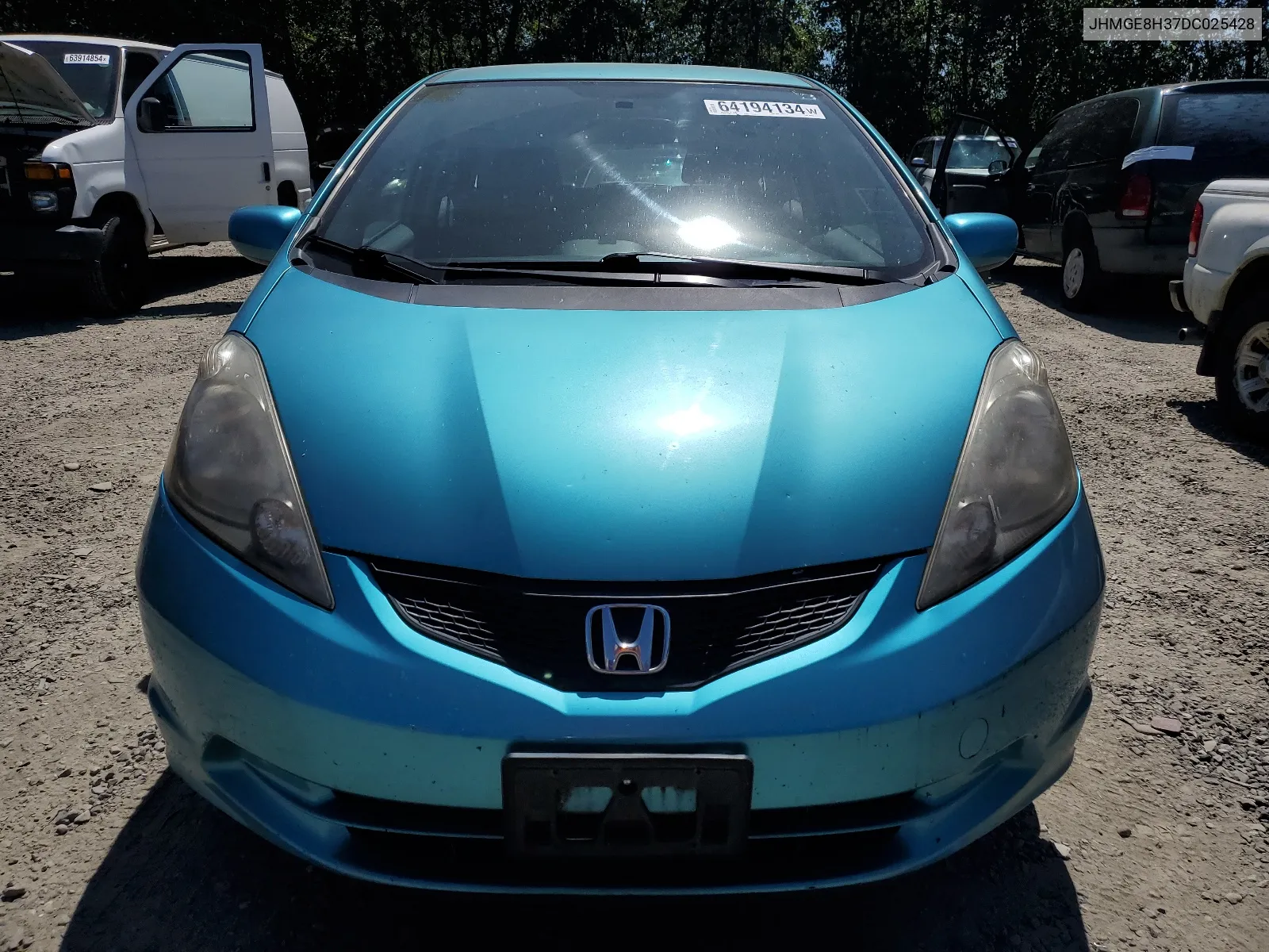 2013 Honda Fit VIN: JHMGE8H37DC025428 Lot: 64194134