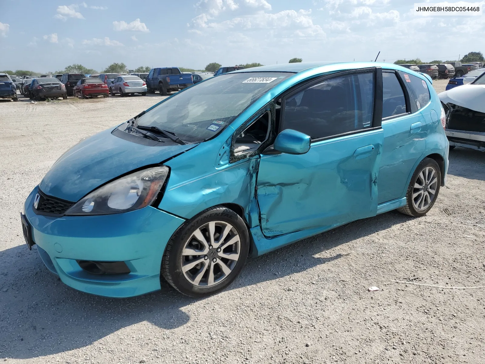 2013 Honda Fit Sport VIN: JHMGE8H58DC054468 Lot: 66627834