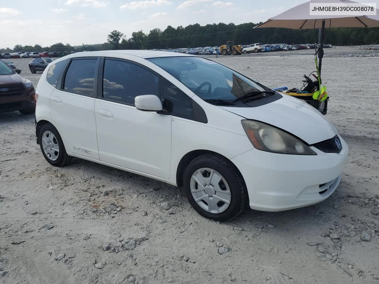 2013 Honda Fit VIN: JHMGE8H39DC008078 Lot: 69085174