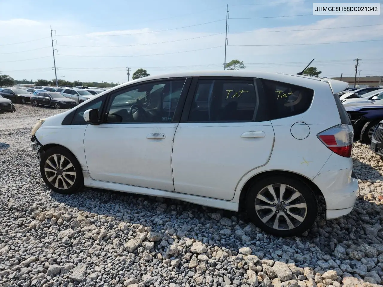 JHMGE8H58DC021342 2013 Honda Fit Sport