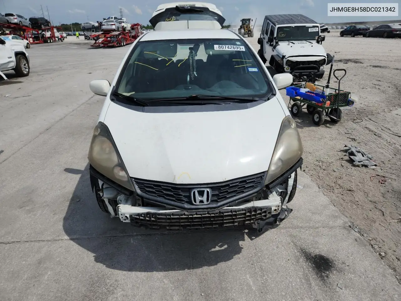 JHMGE8H58DC021342 2013 Honda Fit Sport