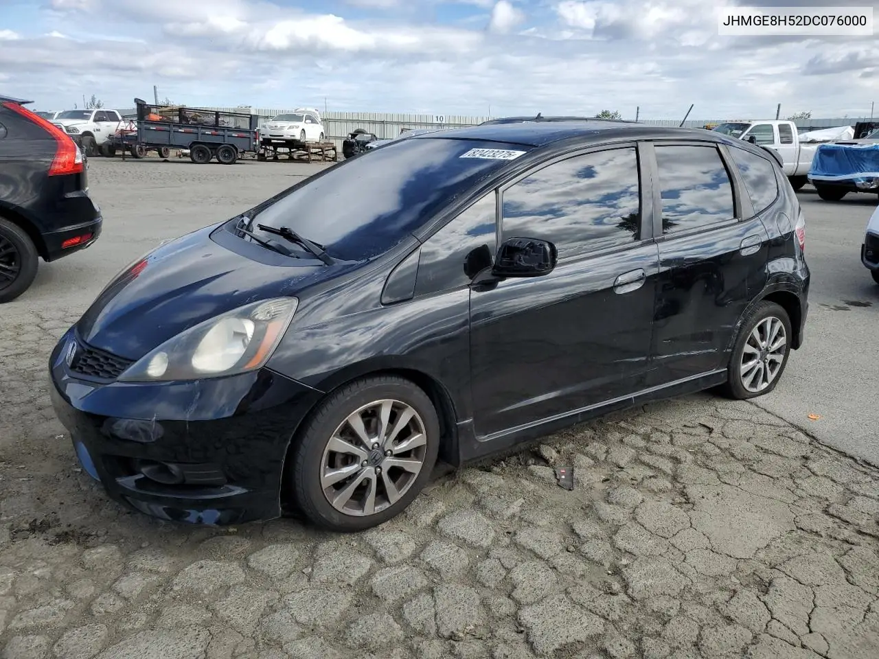 JHMGE8H52DC076000 2013 Honda Fit Sport