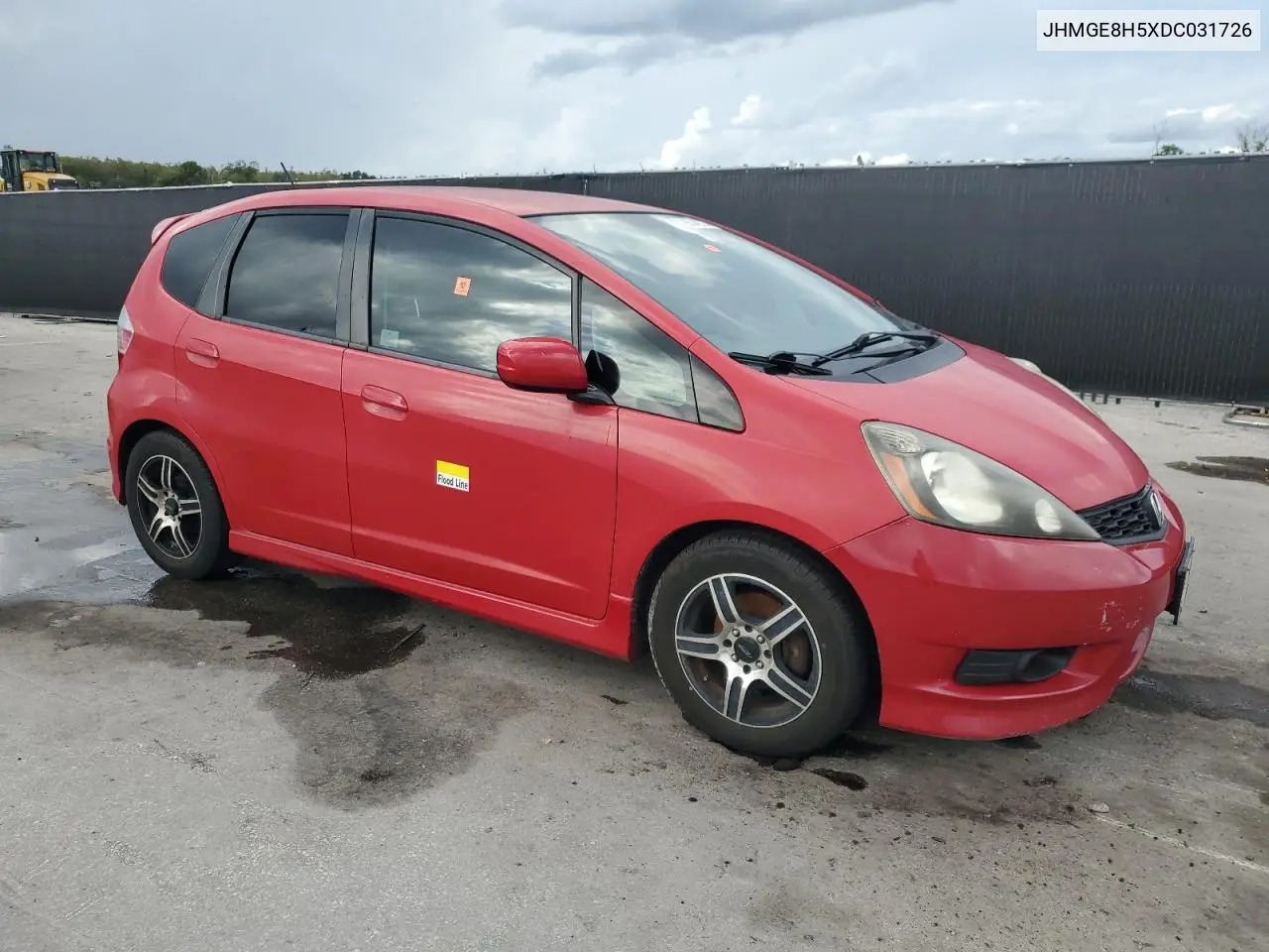 JHMGE8H5XDC031726 2013 Honda Fit Sport