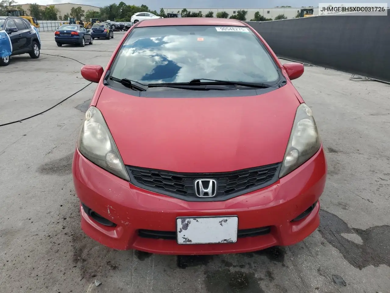 JHMGE8H5XDC031726 2013 Honda Fit Sport