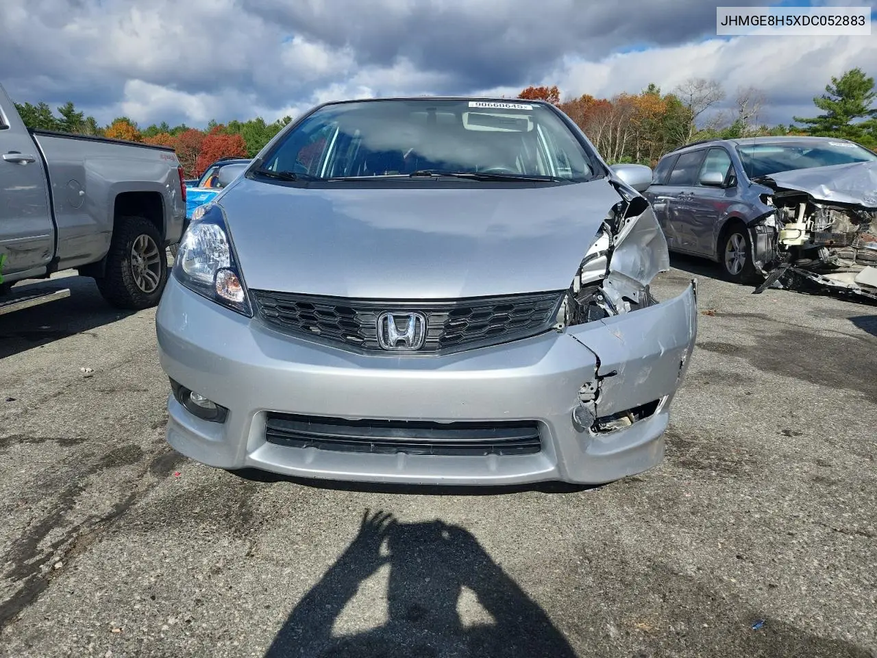 JHMGE8H5XDC052883 2013 Honda Fit Sport