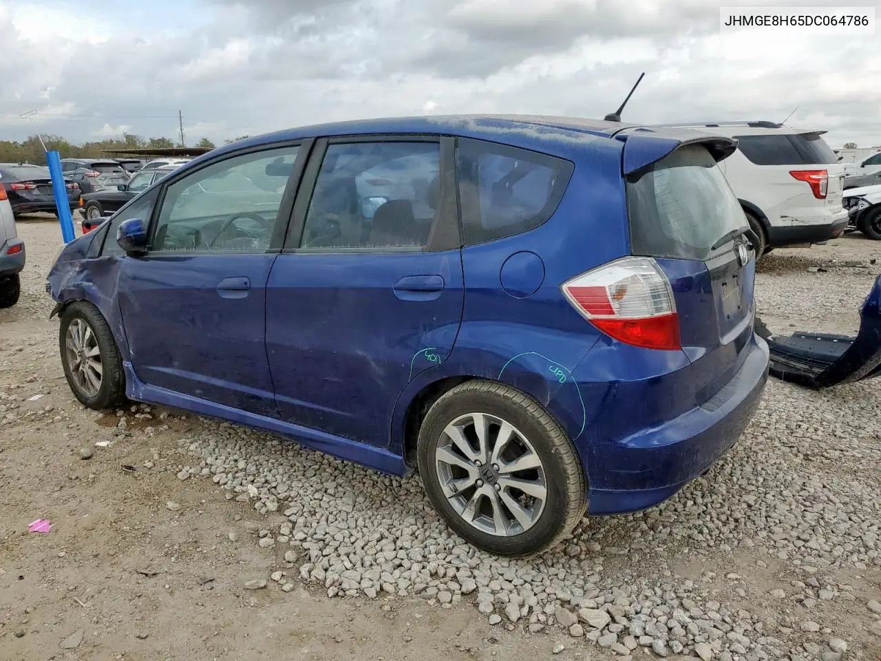 JHMGE8H65DC064786 2013 Honda Fit Sport