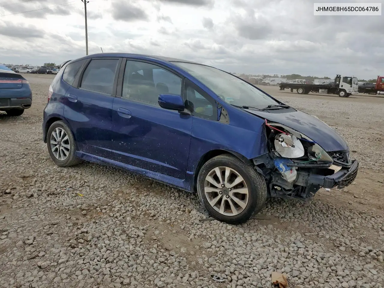 JHMGE8H65DC064786 2013 Honda Fit Sport