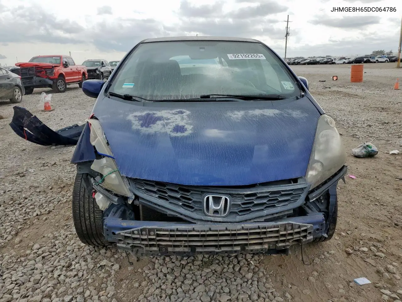 JHMGE8H65DC064786 2013 Honda Fit Sport