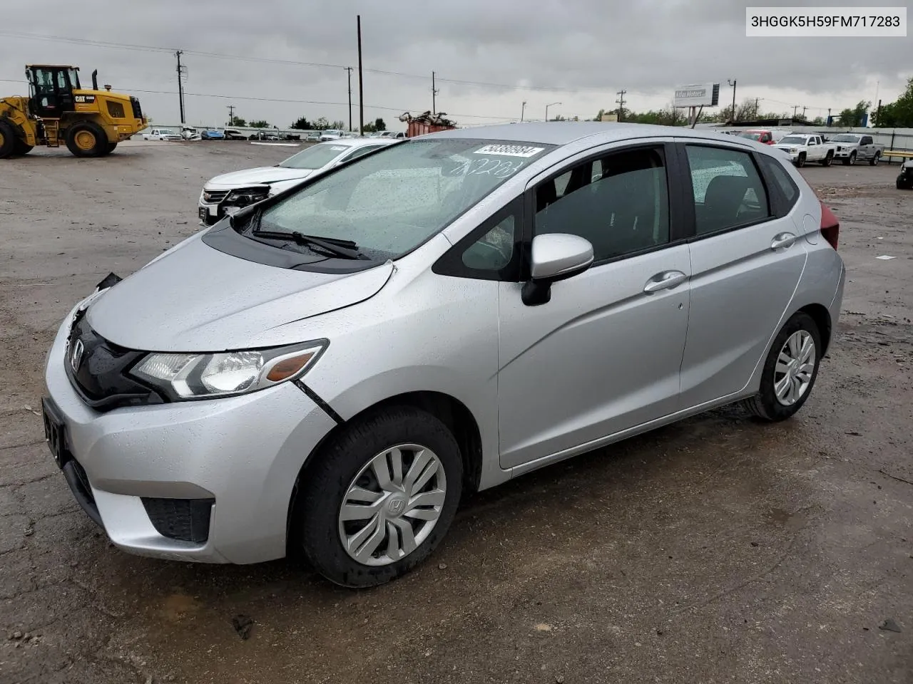 2015 Honda Fit Lx VIN: 3HGGK5H59FM717283 Lot: 50380984