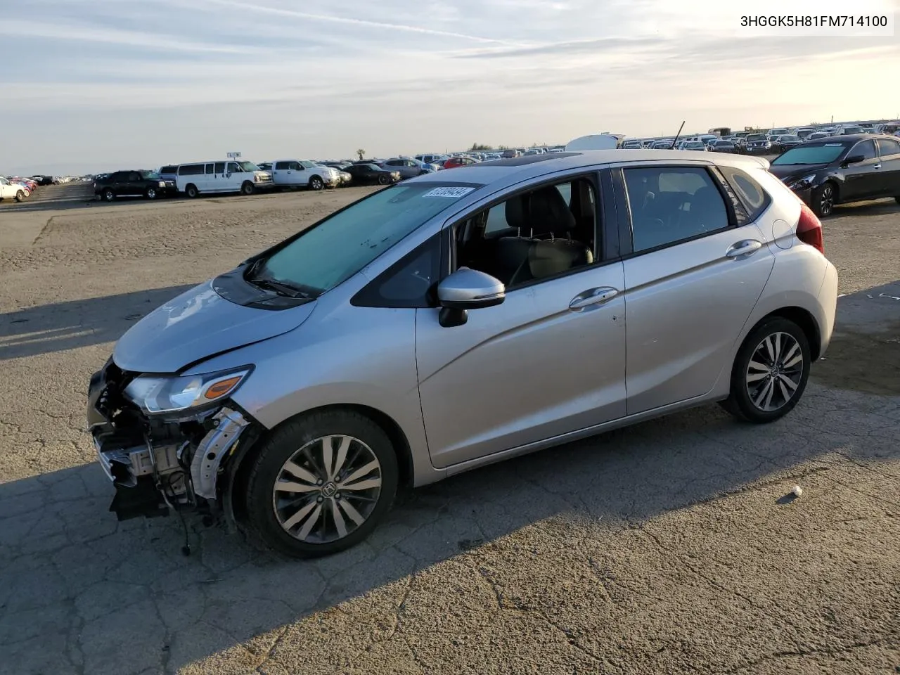 2015 Honda Fit Ex VIN: 3HGGK5H81FM714100 Lot: 51209434