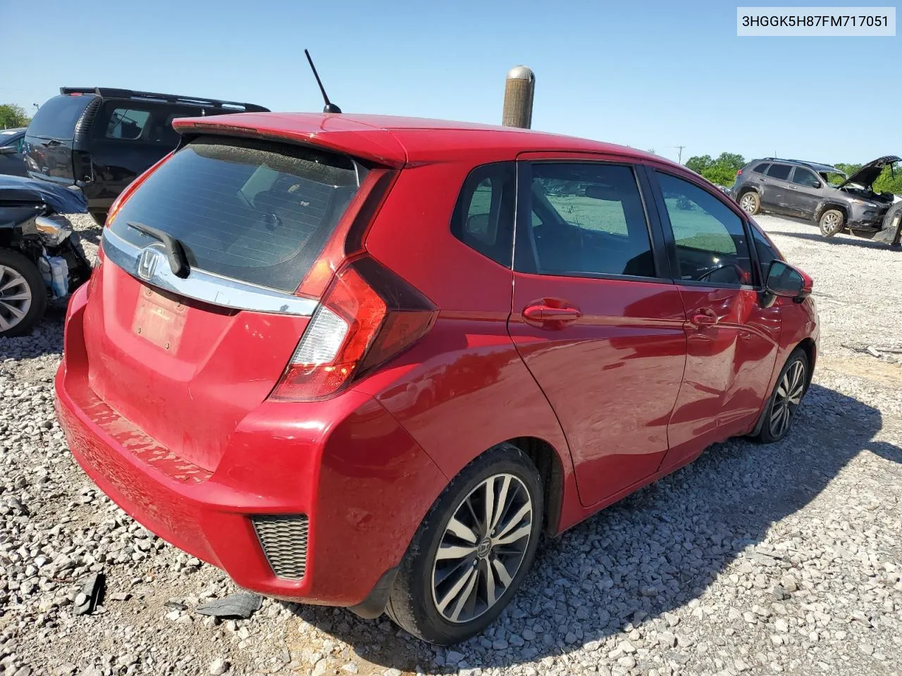 2015 Honda Fit Ex VIN: 3HGGK5H87FM717051 Lot: 52668374