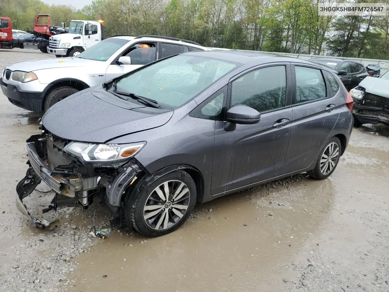 2015 Honda Fit Ex VIN: 3HGGK5H84FM726547 Lot: 53824114