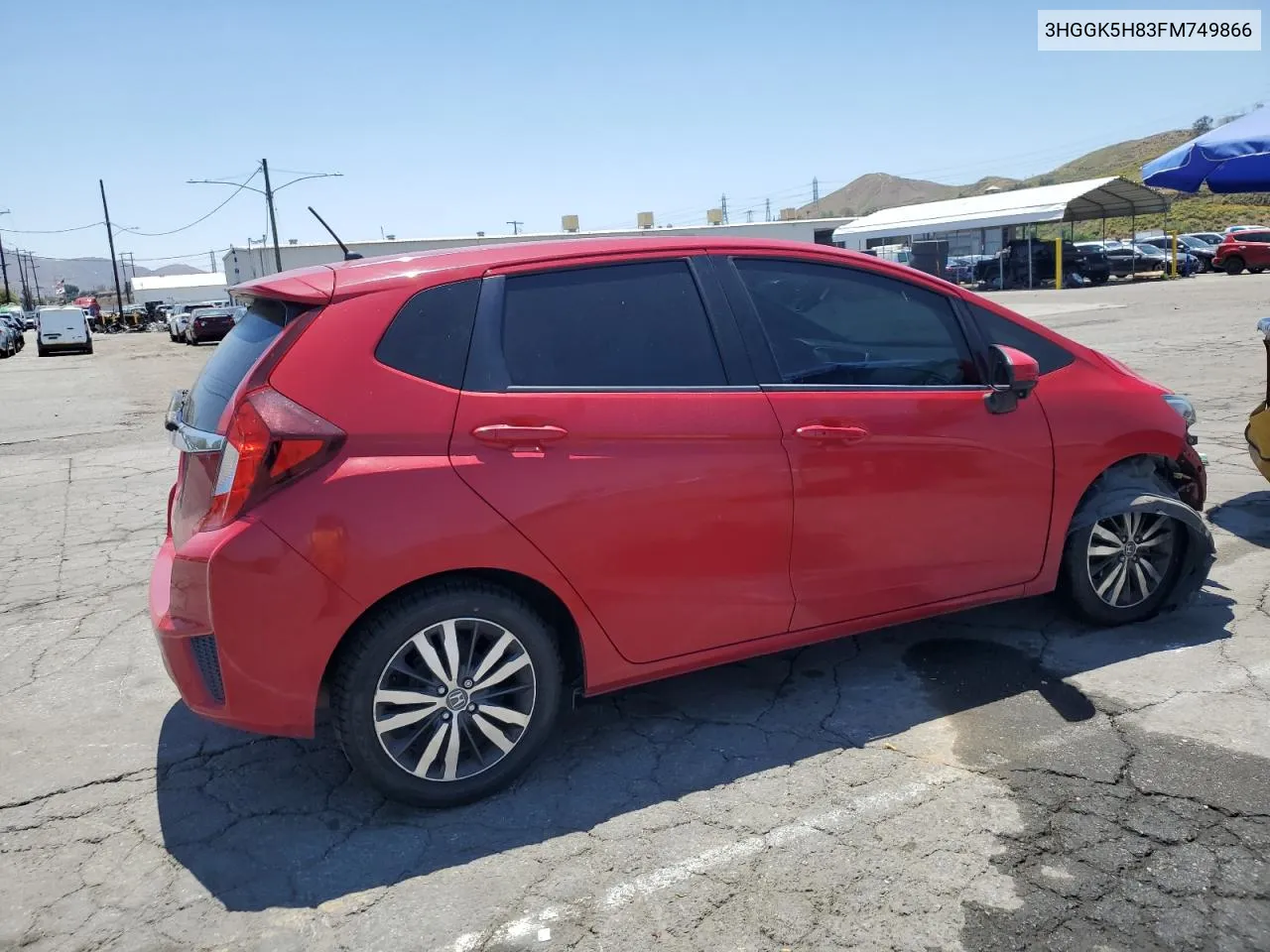 2015 Honda Fit Ex VIN: 3HGGK5H83FM749866 Lot: 54062354