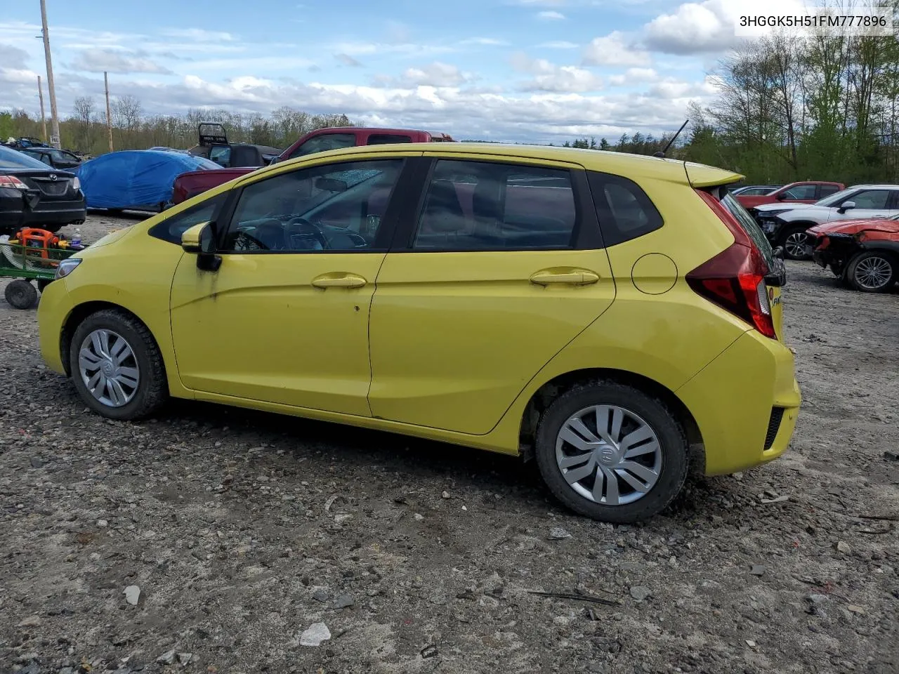 2015 Honda Fit Lx VIN: 3HGGK5H51FM777896 Lot: 54221654