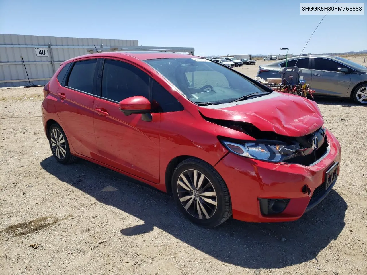 2015 Honda Fit Ex VIN: 3HGGK5H80FM755883 Lot: 54404734