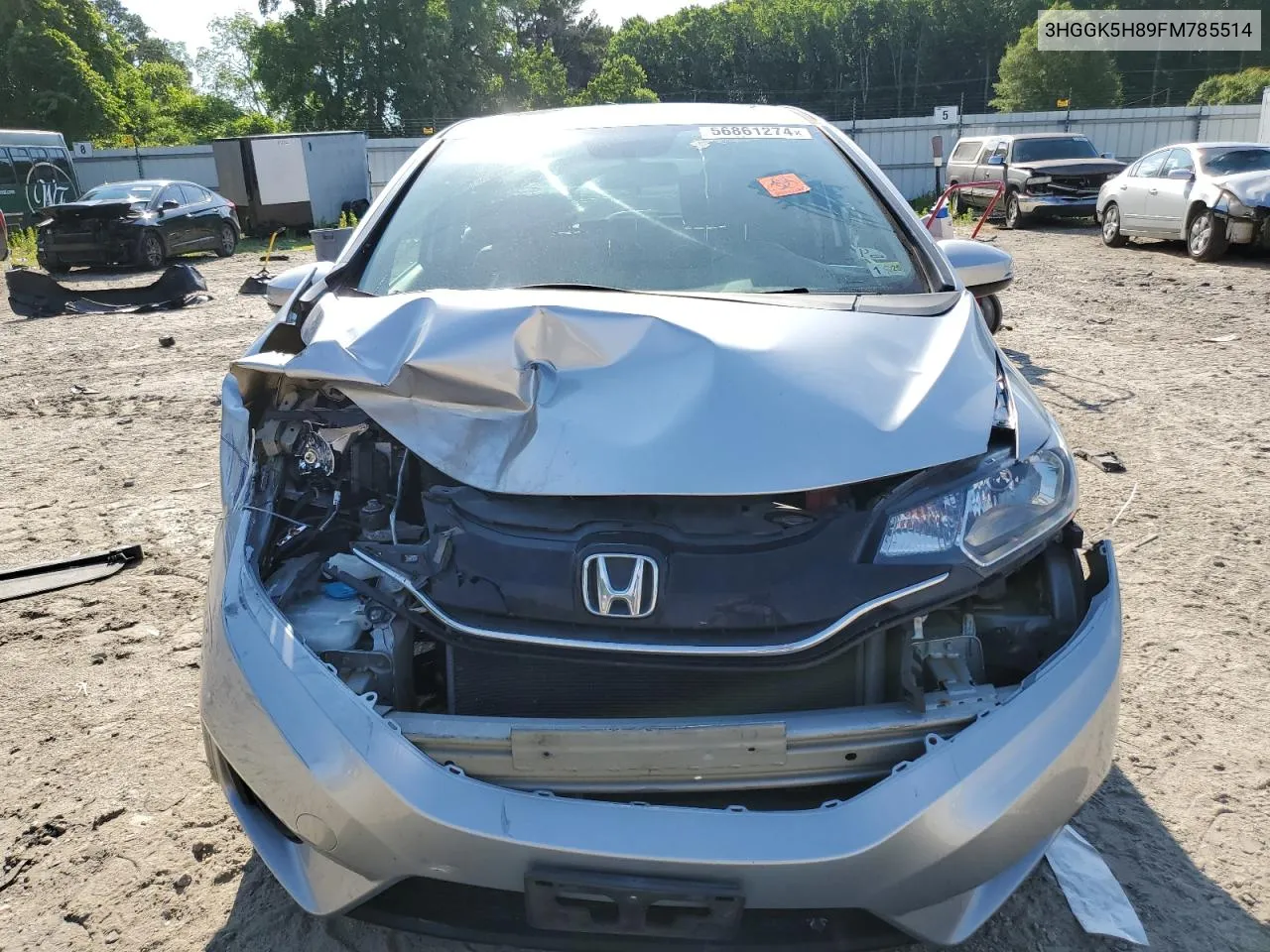 2015 Honda Fit Ex VIN: 3HGGK5H89FM785514 Lot: 56861274