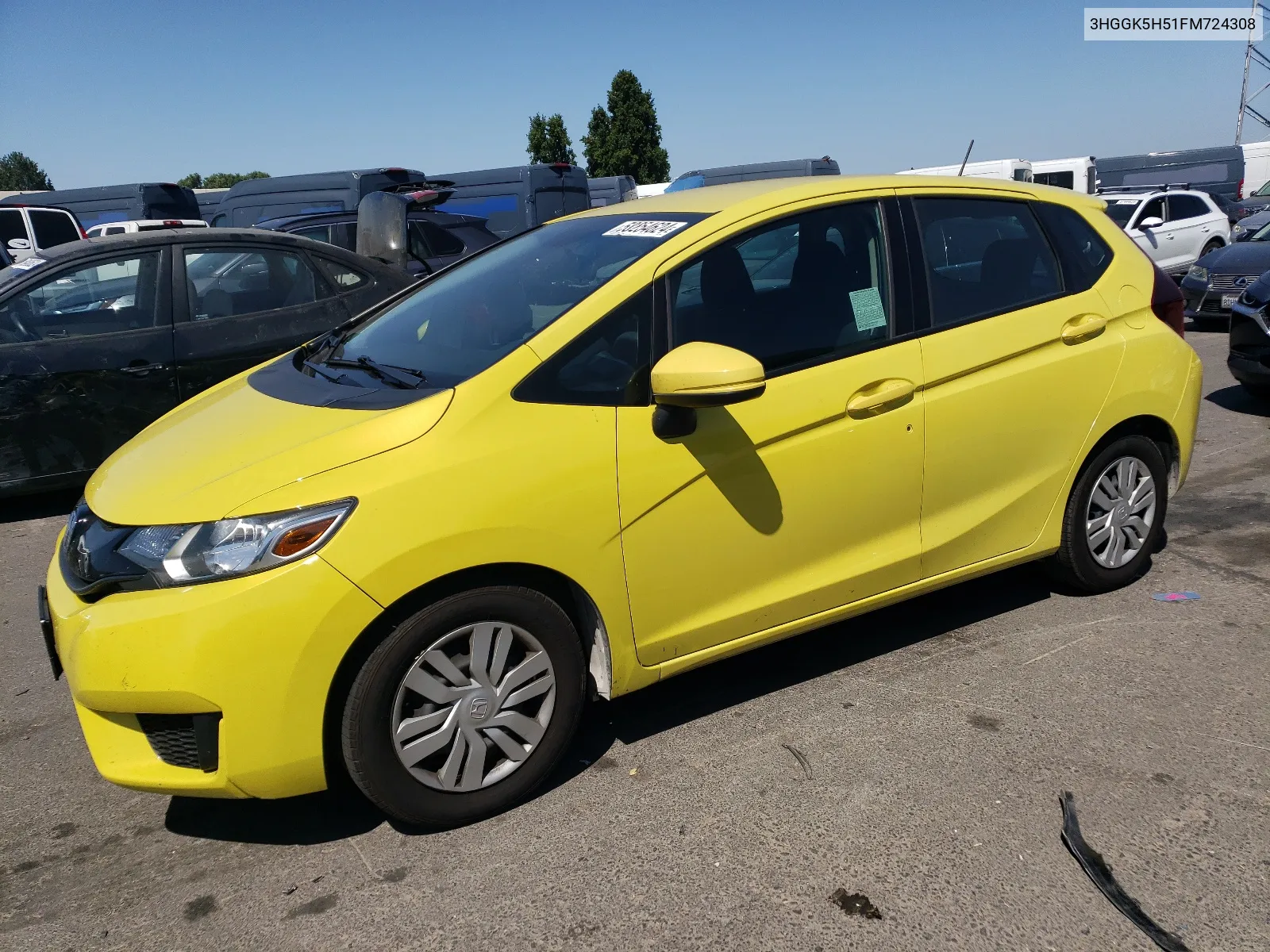 3HGGK5H51FM724308 2015 Honda Fit Lx