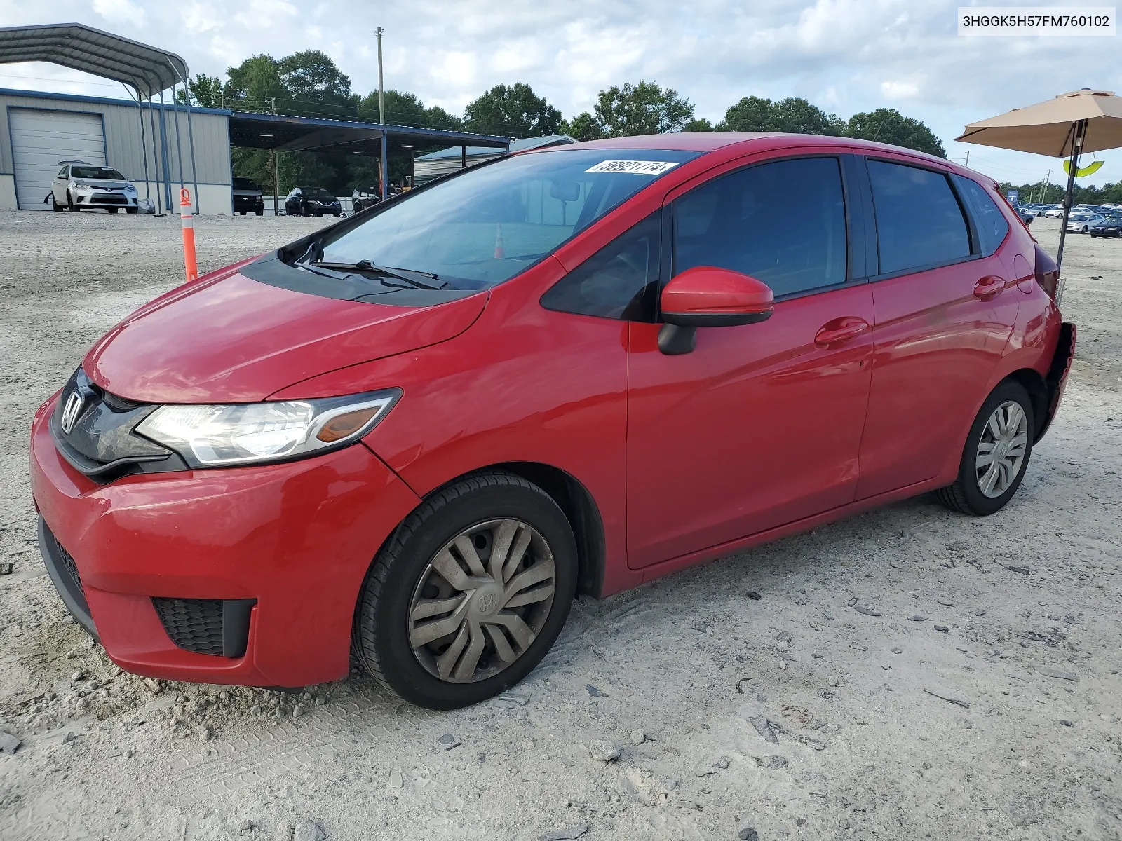 3HGGK5H57FM760102 2015 Honda Fit Lx