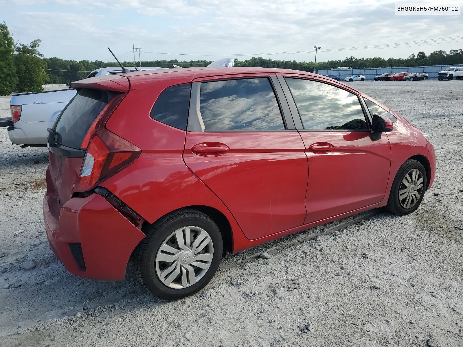 2015 Honda Fit Lx VIN: 3HGGK5H57FM760102 Lot: 59921774