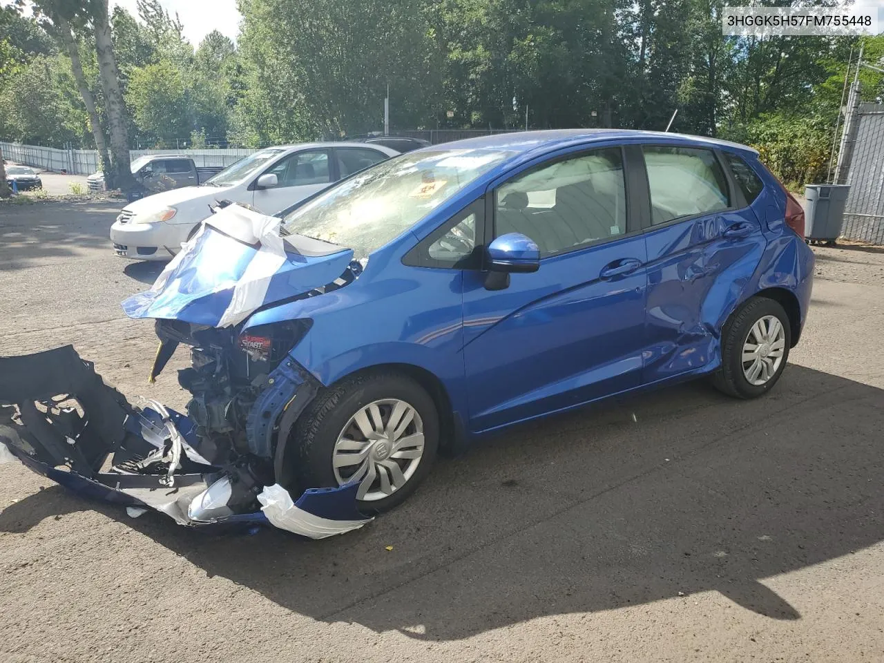 3HGGK5H57FM755448 2015 Honda Fit Lx