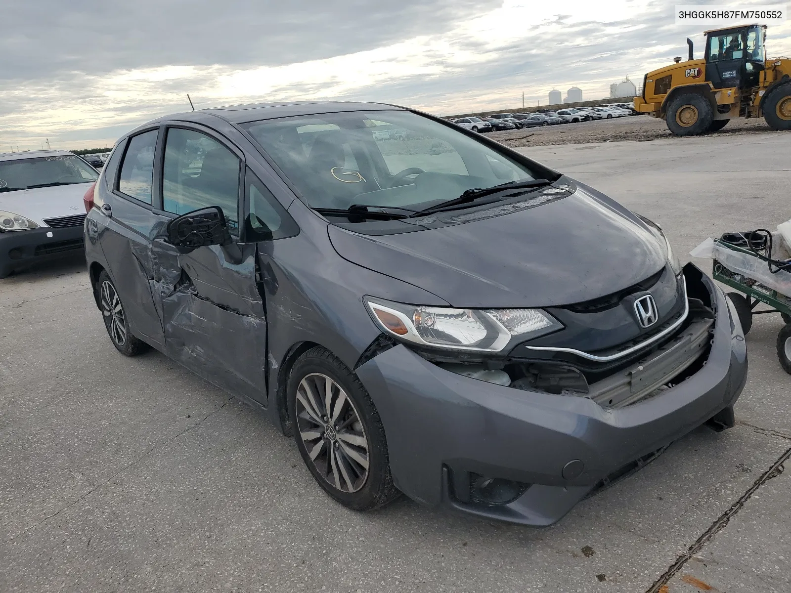 2015 Honda Fit Ex VIN: 3HGGK5H87FM750552 Lot: 61921844