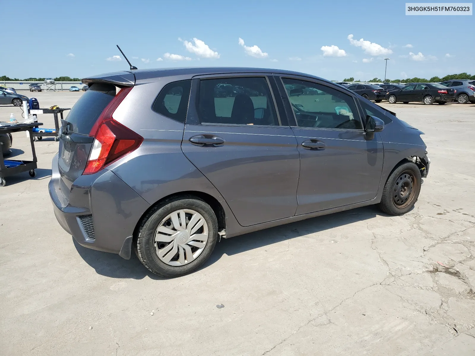 2015 Honda Fit Lx VIN: 3HGGK5H51FM760323 Lot: 62112904