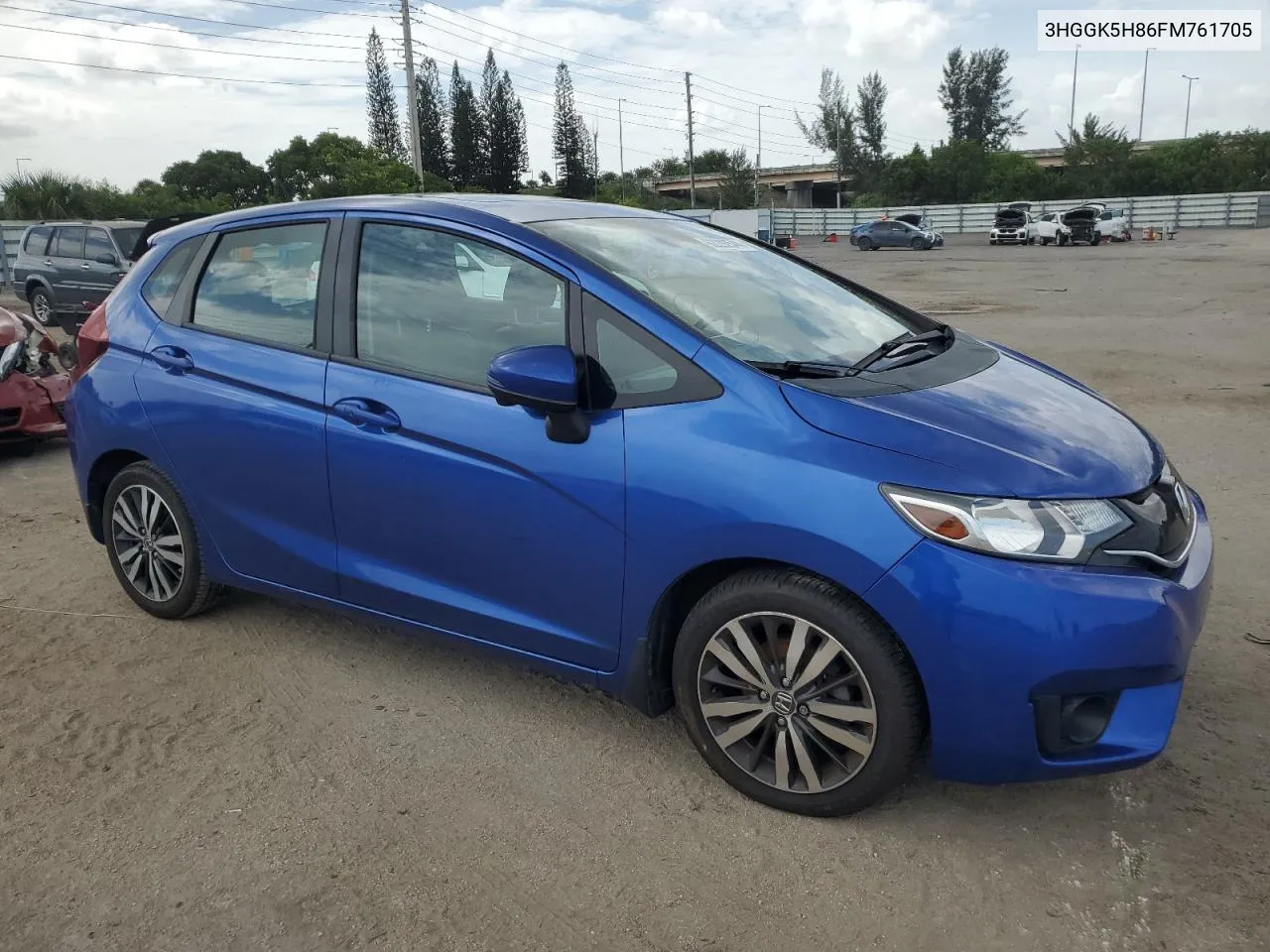 2015 Honda Fit Ex VIN: 3HGGK5H86FM761705 Lot: 62292544