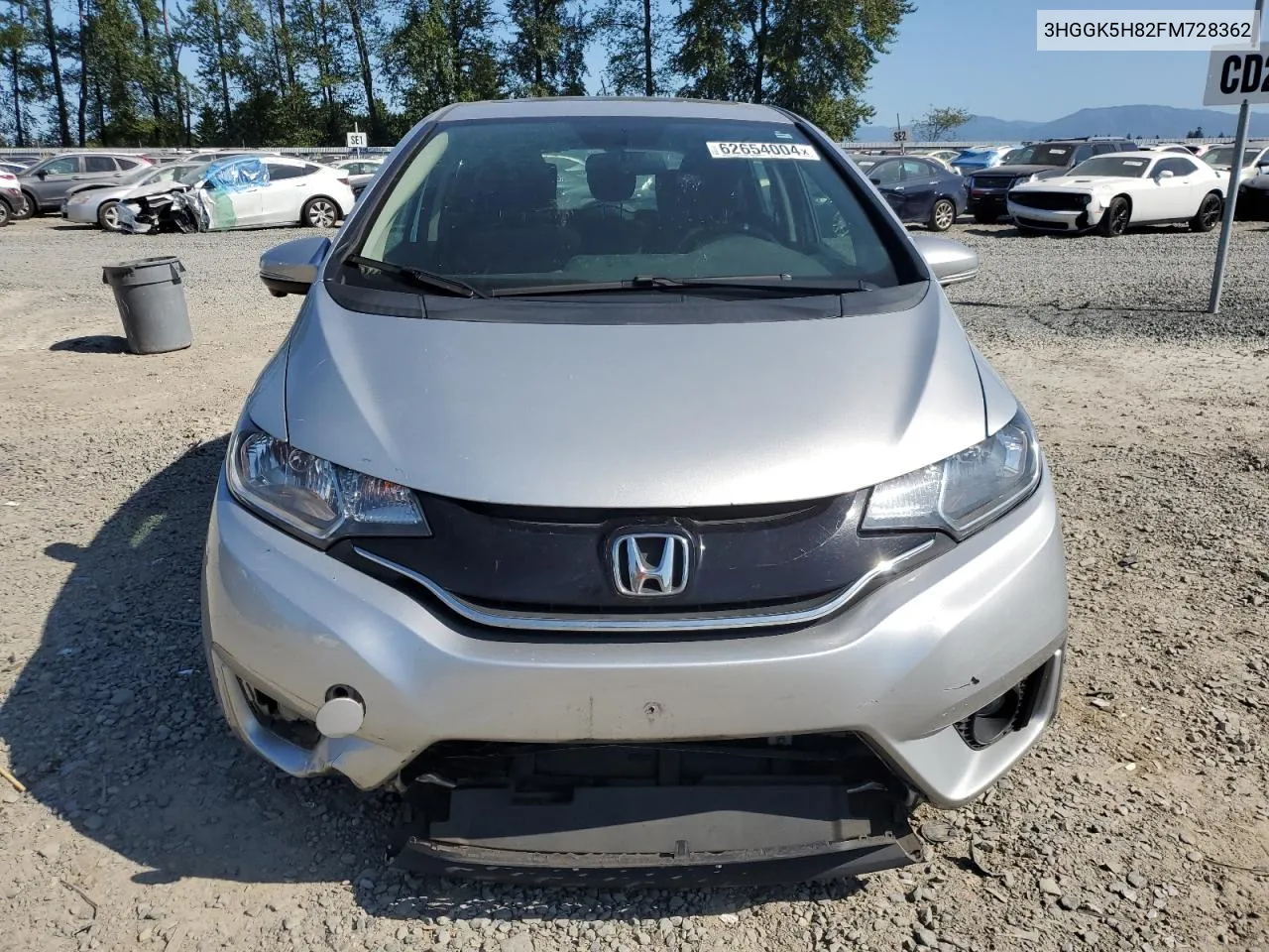 2015 Honda Fit Ex VIN: 3HGGK5H82FM728362 Lot: 62654004