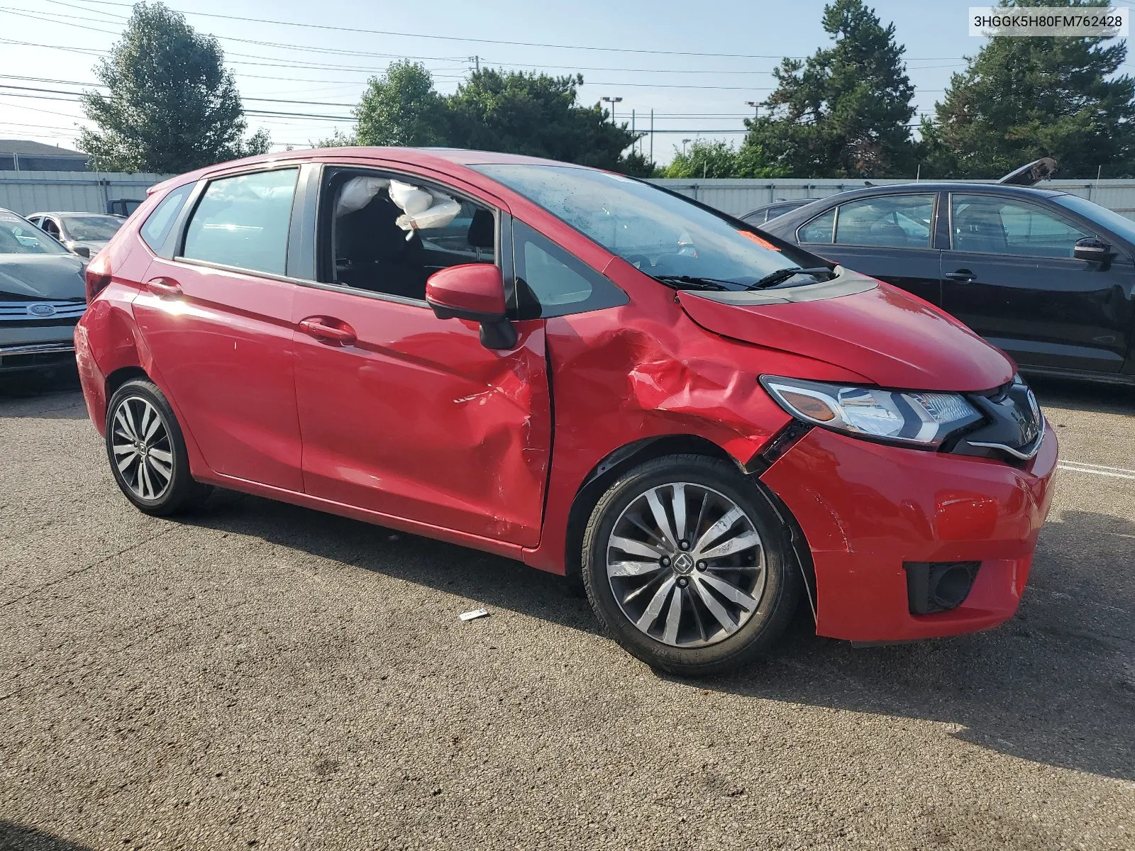 2015 Honda Fit Ex VIN: 3HGGK5H80FM762428 Lot: 62699804