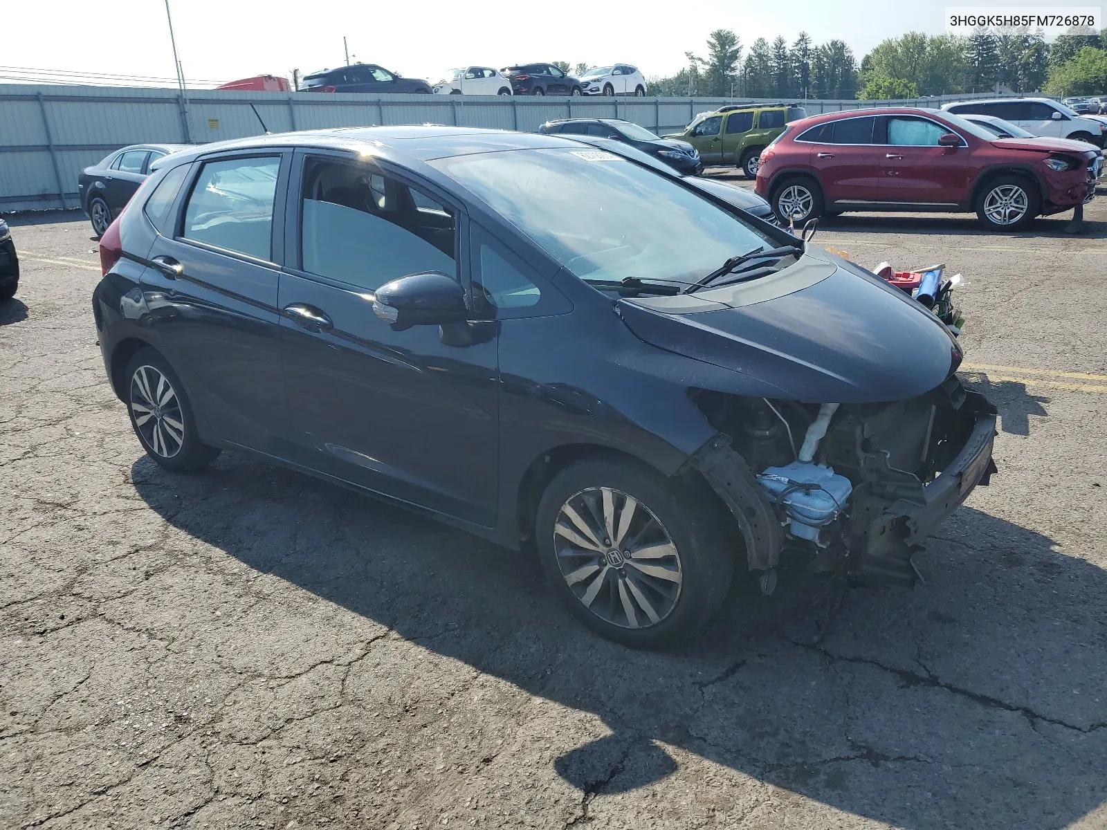 2015 Honda Fit Ex VIN: 3HGGK5H85FM726878 Lot: 62706904