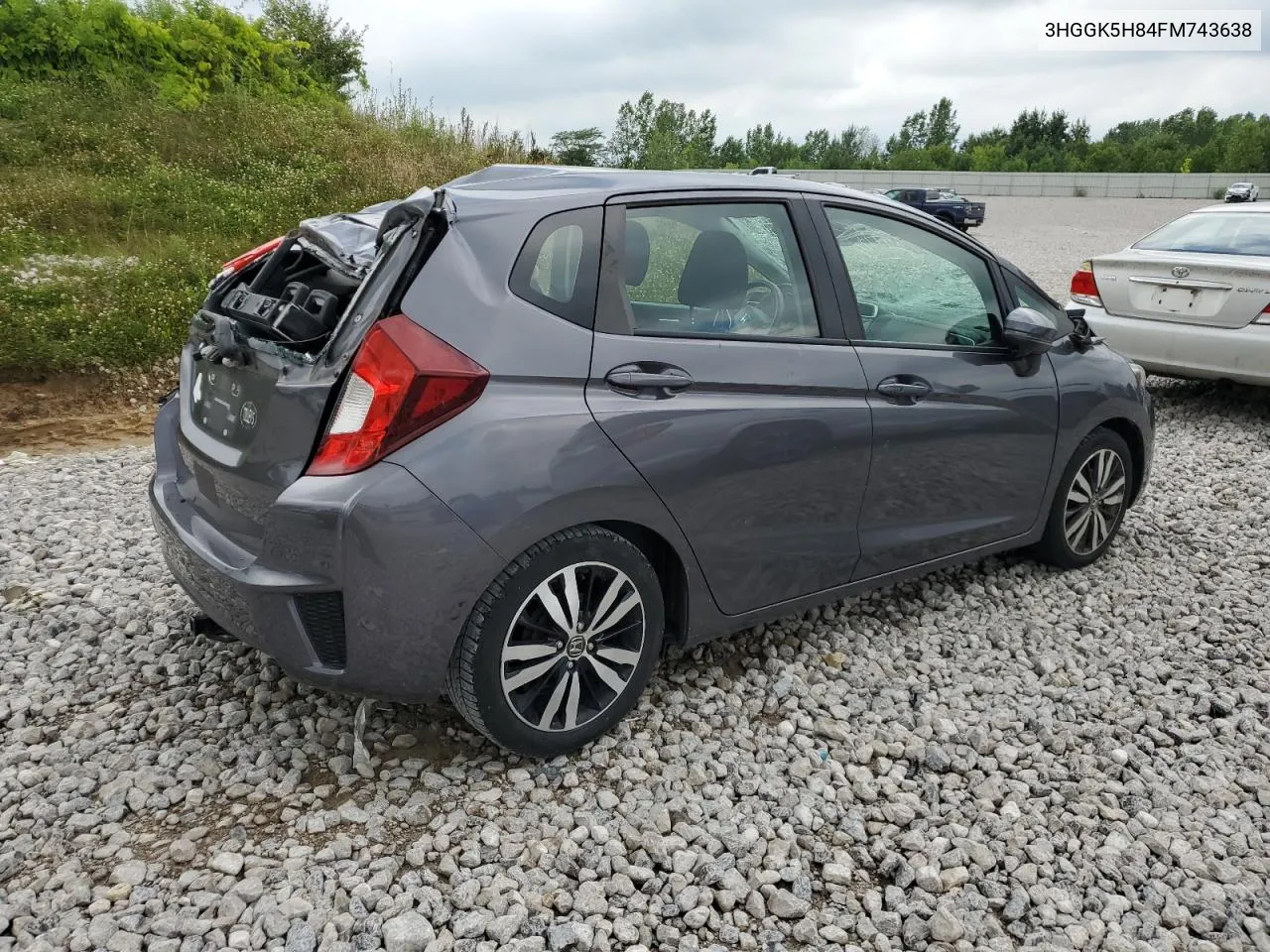 2015 Honda Fit Ex VIN: 3HGGK5H84FM743638 Lot: 62744784