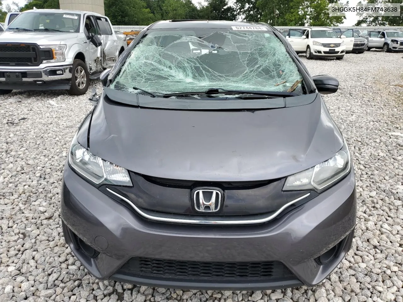 2015 Honda Fit Ex VIN: 3HGGK5H84FM743638 Lot: 62744784